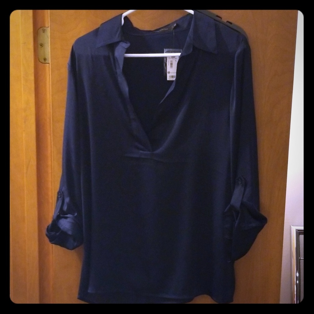 Navy Blouse
